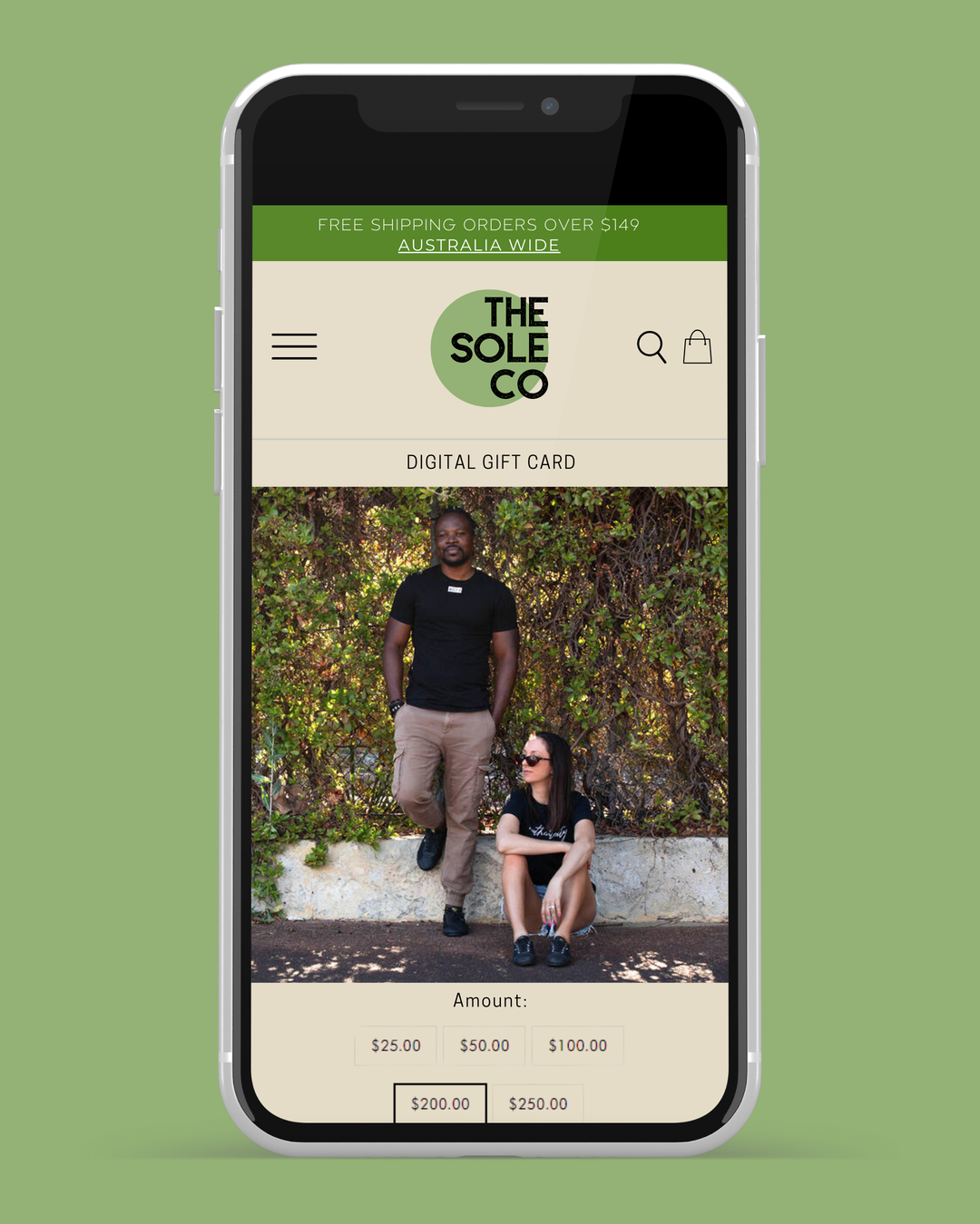 The Sole Co Digital Gift Card