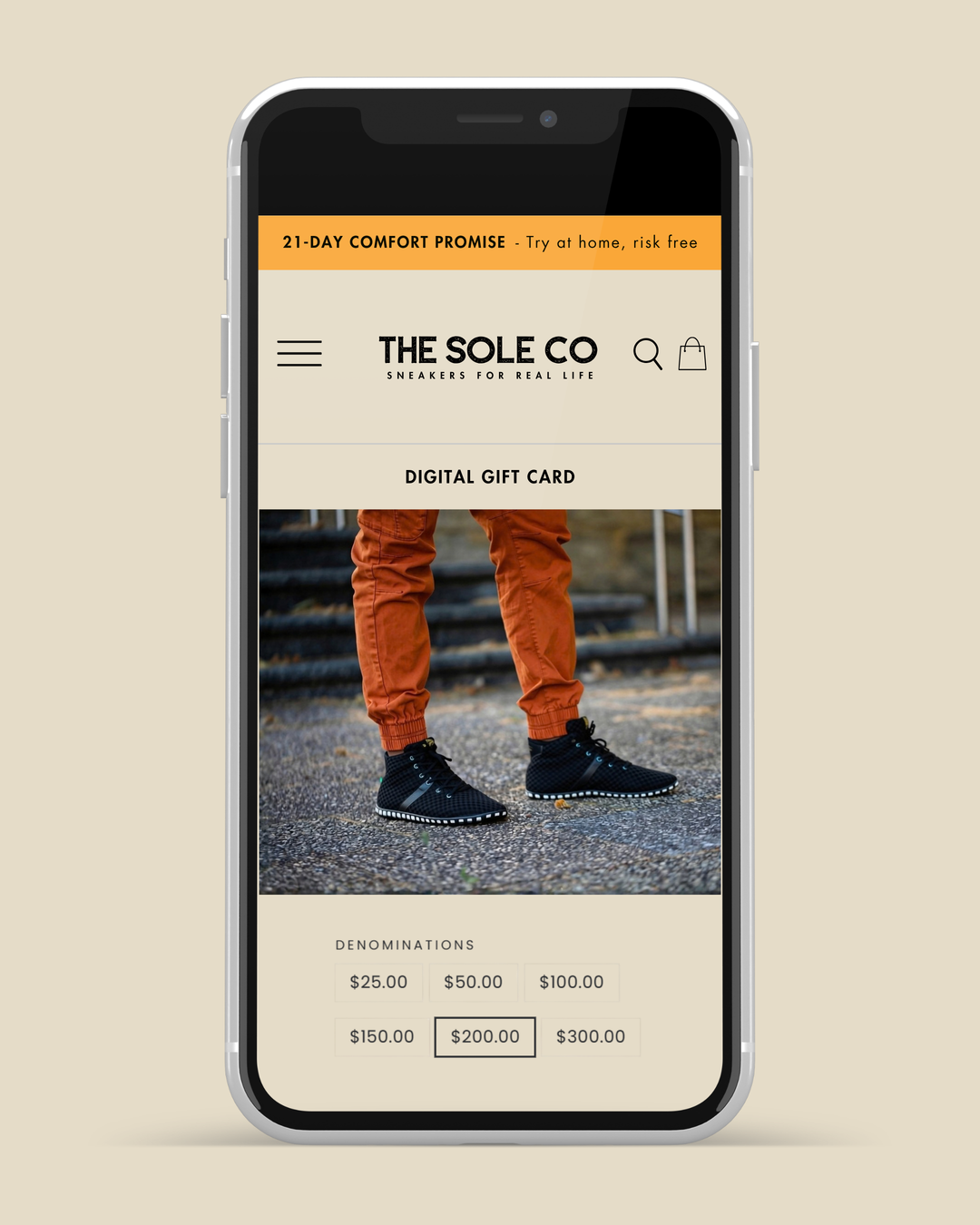 The Sole Co Digital Gift Card